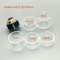 DSX Dvarw mtl fl 22/24mm Glass Tube Replacement With 11 Air intake components And Deck for Dvarw mtl fl Atomizer accessories