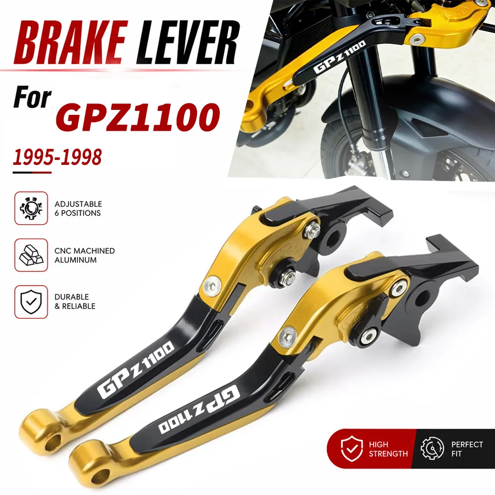 For Kawasaki GPZ1100 GPZ 1100 GPZ-1100 1998 1997 1996 1995 Brake Lever Set Foldable Adjustable Handle Levers Motorcycle Parts