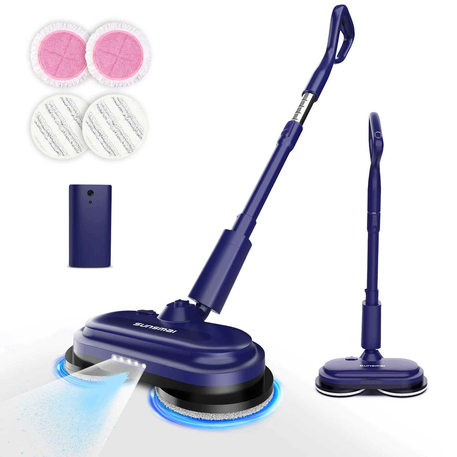 SUNSMAI Wireless Electric Mop With Sprayer Floor Washing Mops With Self-spin To Clean Floor Handheld Smart Automatic Mop