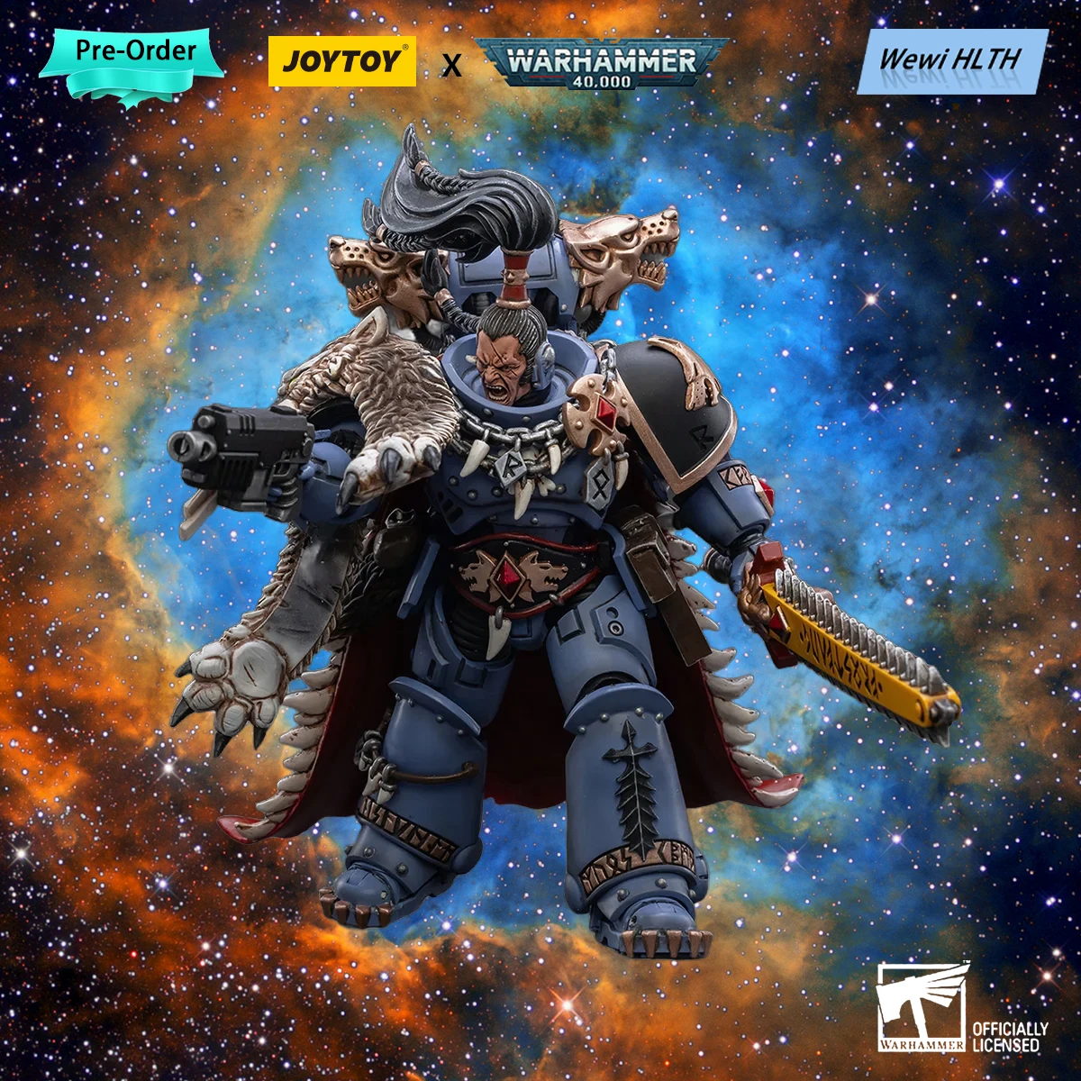 

[Pre-Order]Genuine JOYTOY 1/18 Action Figures Warhammer 40K Space Wolves Ragnar Blackmane Anime Toys Model gifts