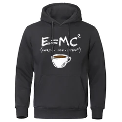 Fun hoodie men's coffee physics formula printed loose casual sportswear street hip-hop style