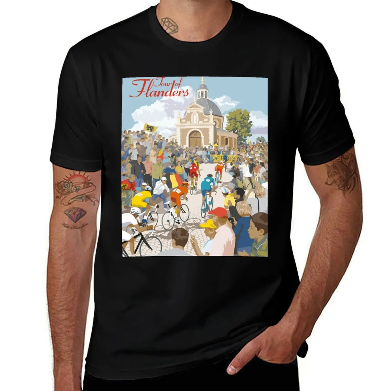 TOUR OF FLANDERS, BELGIUM T-Shirt t shirts with prints T-Shirt