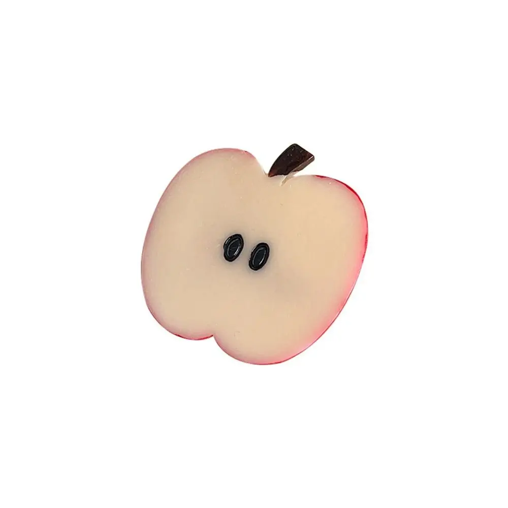 

Personality Cherry Simulation Fruit Hairpin Peach Fake Food Cute Hair Clip Korean Style Barrette Side Clip Daily