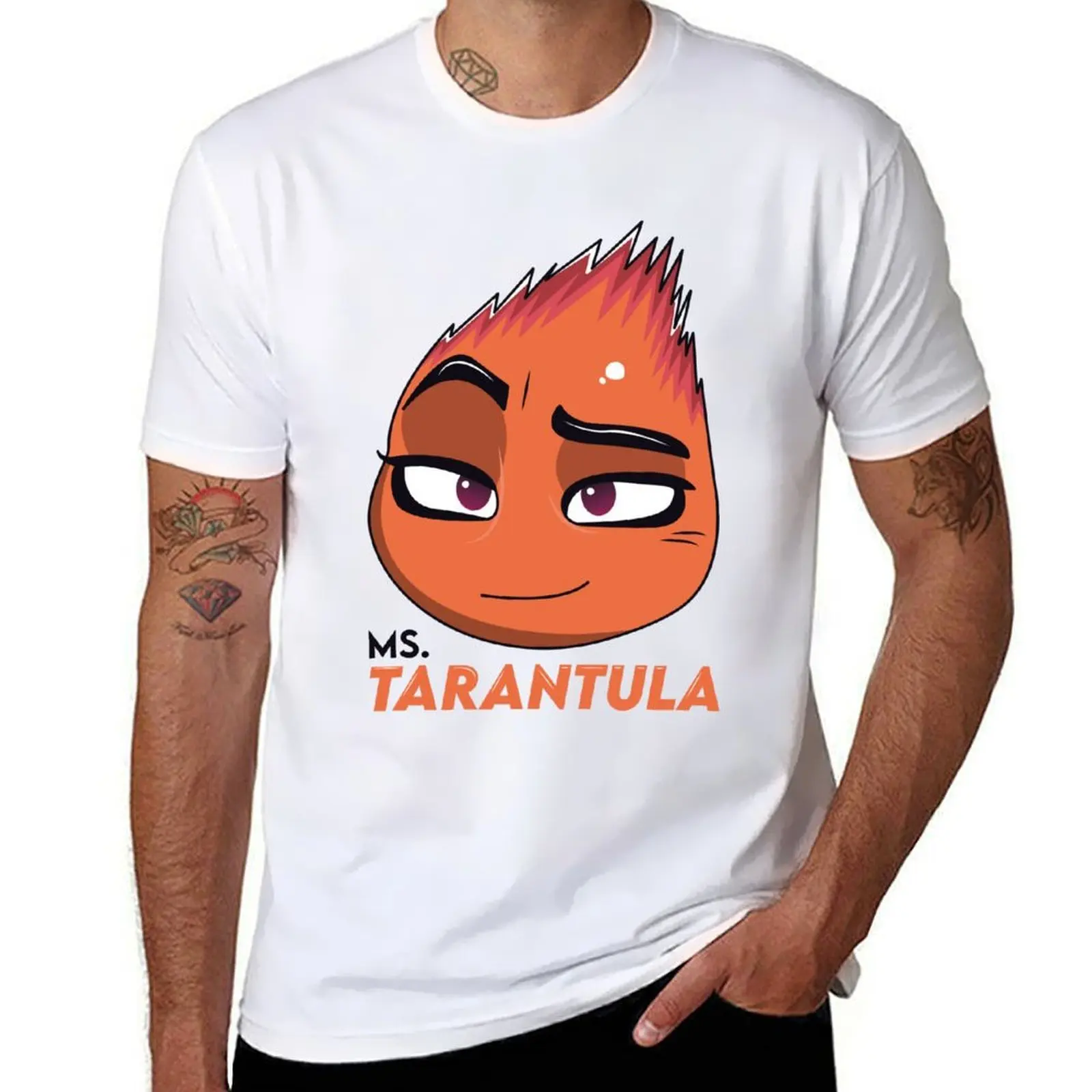 mme-tarantula-les-mechants-t-shirt-coton-t-shirt-homme-t-shirt-homme-t-shirt-style-decontracte