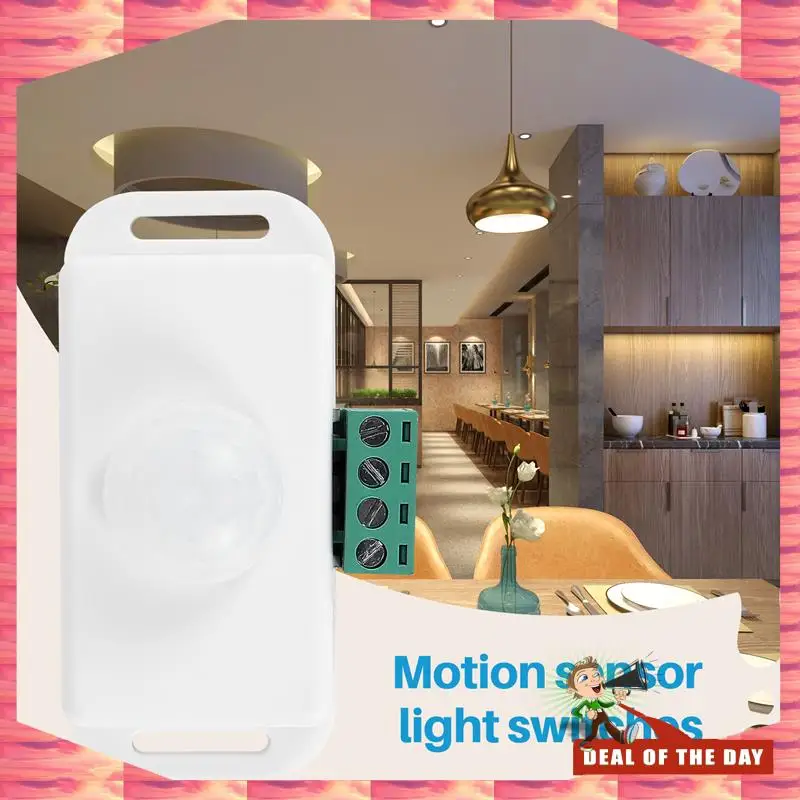 24-Hour Delivery DC 12V 24V PIR Motion Sensor Function Controller LED Switch Body Infrared Switch Motion Timer White For LED Str