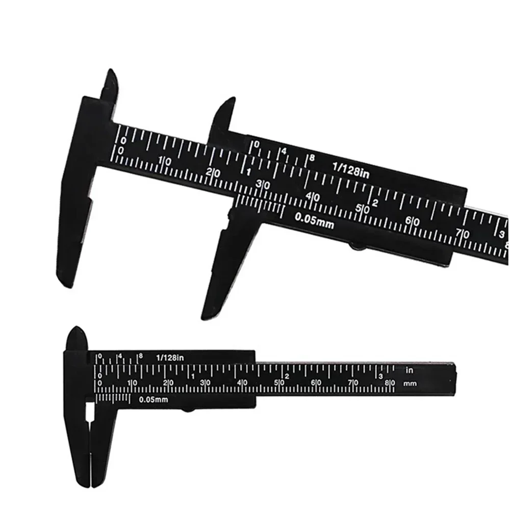 

80mm Mini Plastic Sliding Vernier Caliper Gauge Measure Tool Ruler Micrometer Plastic Sliding Vernier Caliper Gauge Measure Tool