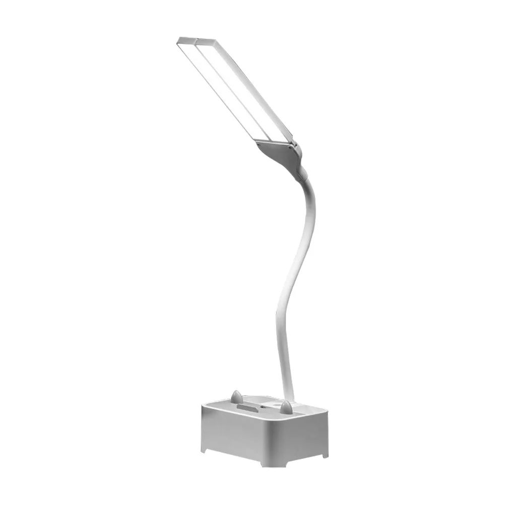 

Dual Head Lamp LED Student Phone Pen Holder Compact USB Reading Light Small Lamp