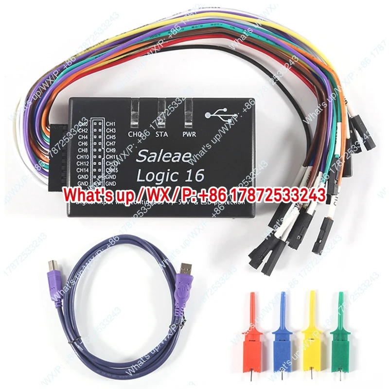 Saleae Logic USB Logic Analyzer | 16 Channel 100M Sampling Rate Official Version
