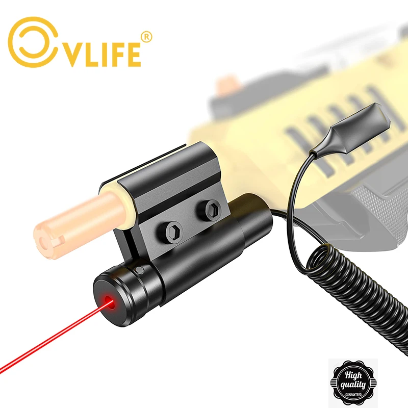 Rifle de pistola CVLIFE para pistola de insectos y sal, mira láser roja 2.3.0, láser de sal para insectos con interruptor opcional, 2 juegos de