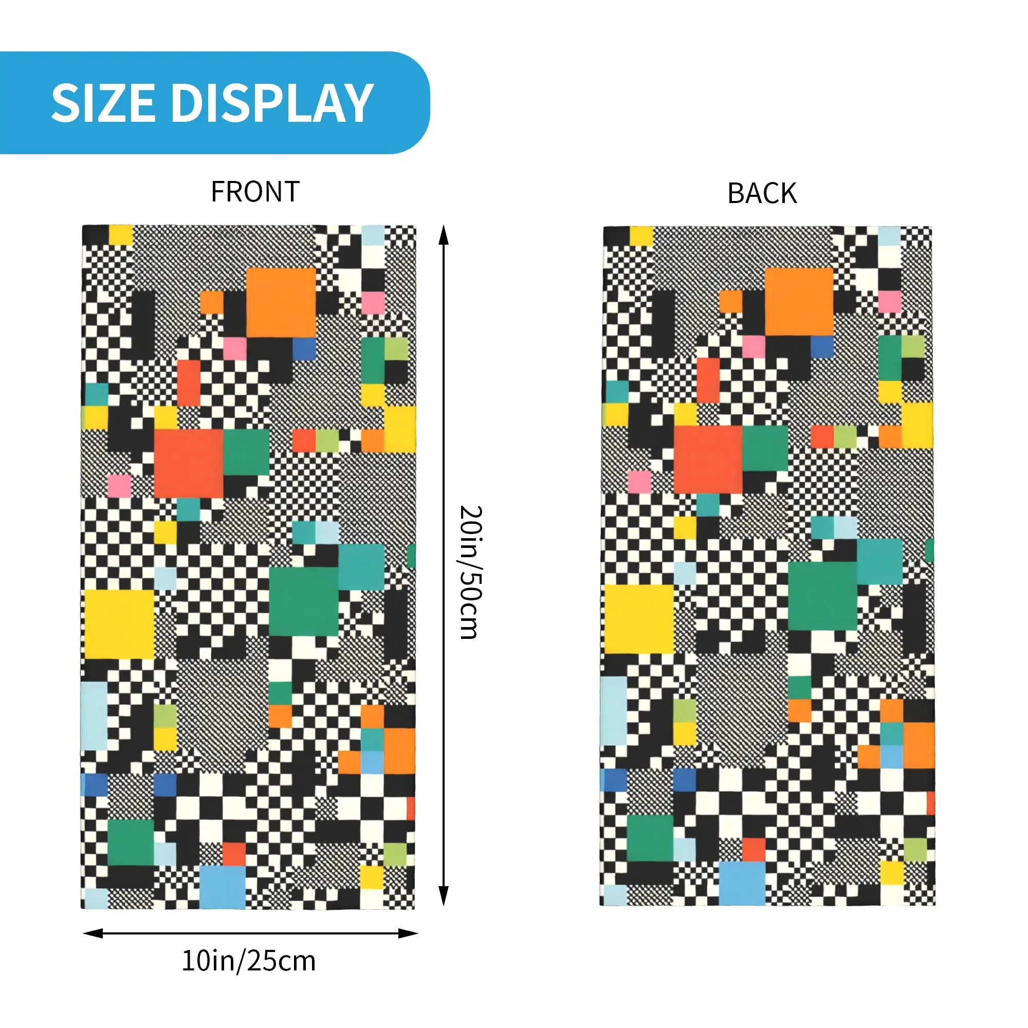 Swirl stripe color block print5 Bandana Gaiter Club   Wrap Scarf   Running  Adult Breathable Neckerchief