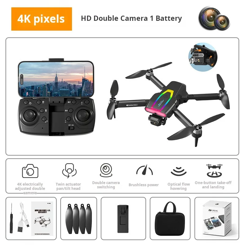 F199 Drone 1080P Wide-Angle HD Dual Camera Brushless WIFI FPV Professional RC Foldable quadcopter Helicopter Toy Gift