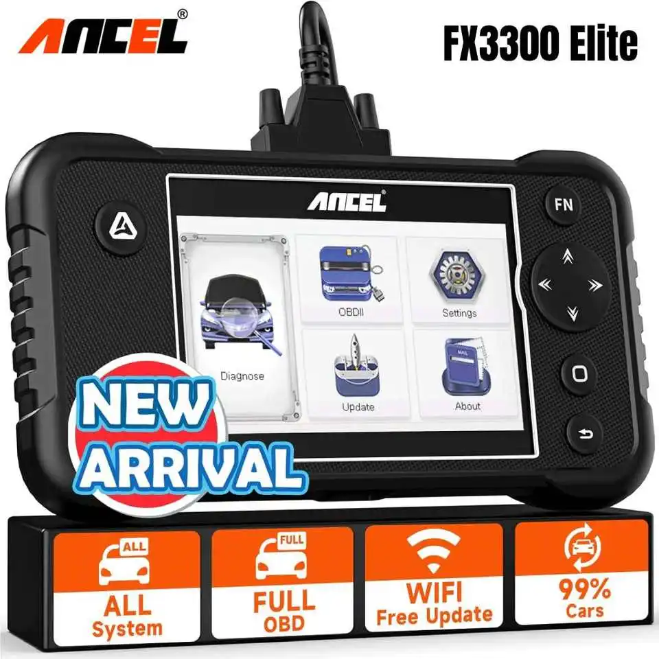 

ANCEL FX3300 Elite OBD2 Car Diagnostic Tools All System Code Reader Engine Check OBD 2 Automotive Scanner Free Lifetime Update