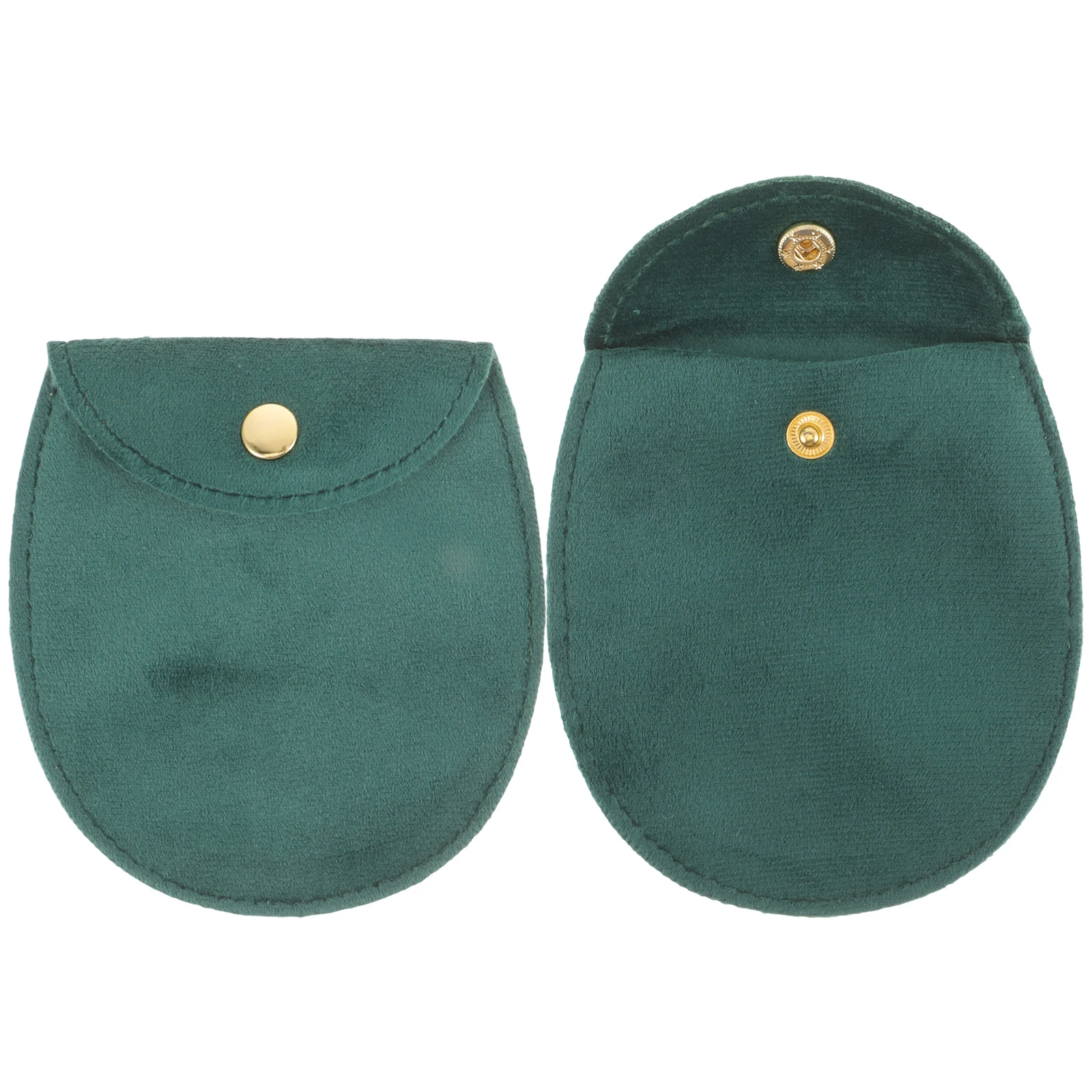 

2pcs Watch Pouch Vintage Pocket Storage Case Travel Bag Protector Holder Container For Men Retro Portable Dustproof Chain