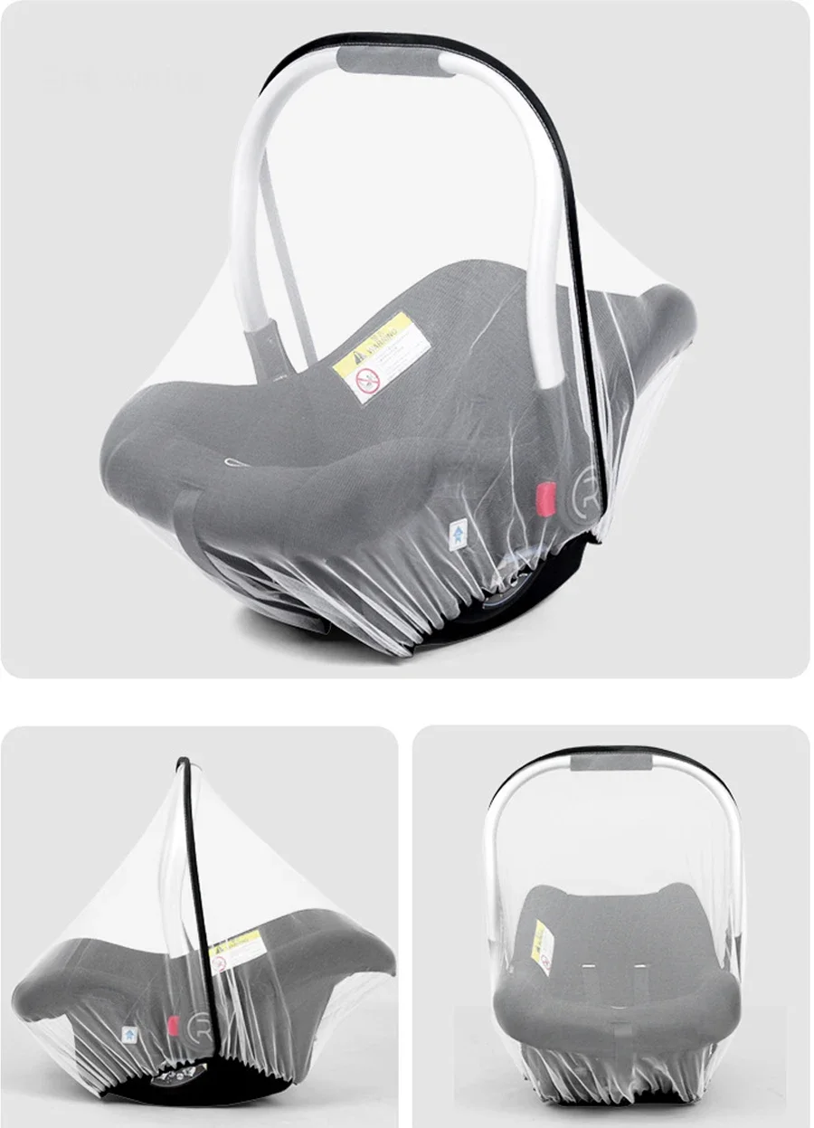 Baby Kinderwagen Moskito Net Mesh Insekten Netze Atmungsaktive Infant Auto Sitz Abdeckung Neugeborenen Wagen Wiegen Moskito Net Universal – Detail 9