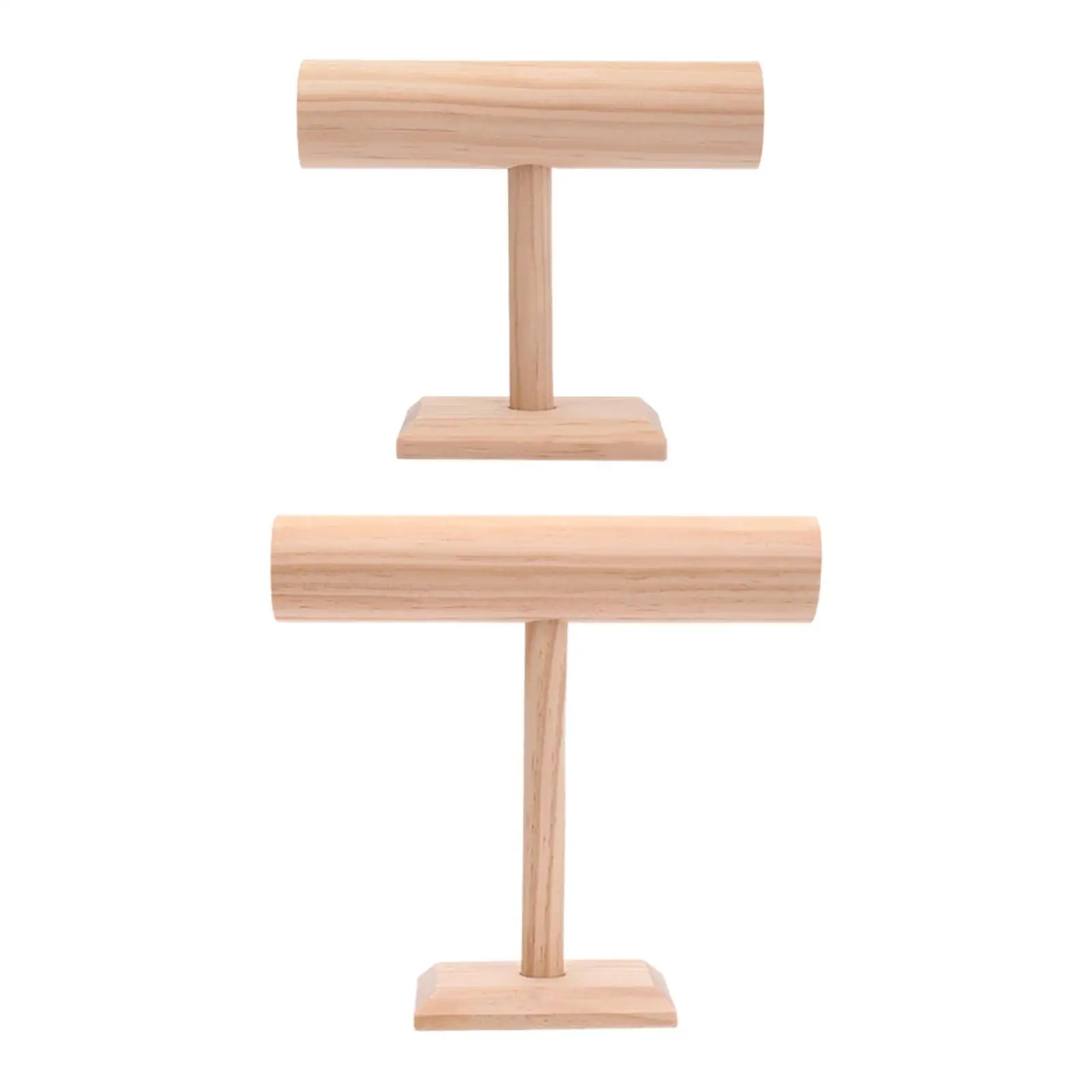 

Bracelet Holder Watch Stand Wooden Rustic Storage Rack Display Tower for Hair Ties Pendants Scrunchies Show Showcase