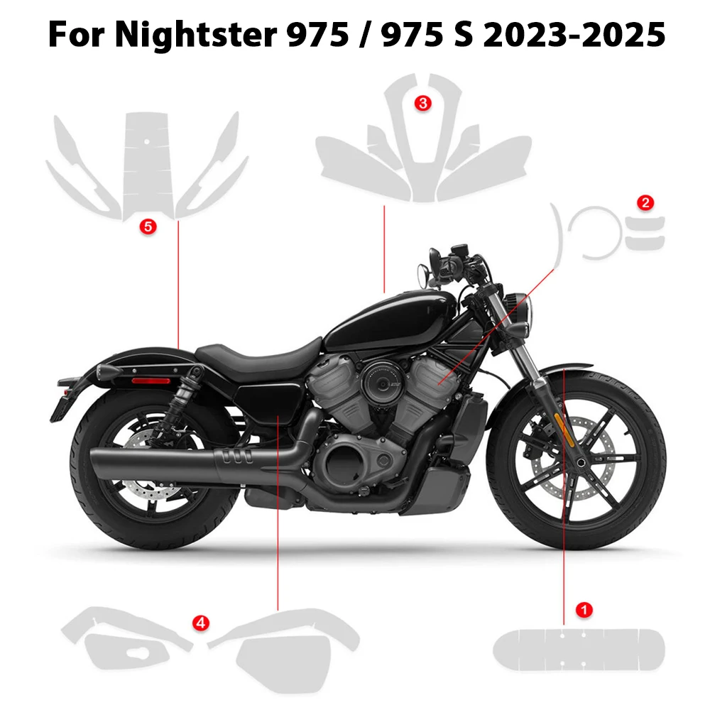 

Nightster975 Special TPU Motorcycle Anti-scratch Body Protection For Nightster 975 /S RH975S PPF Paint Protection Film 2023-2025