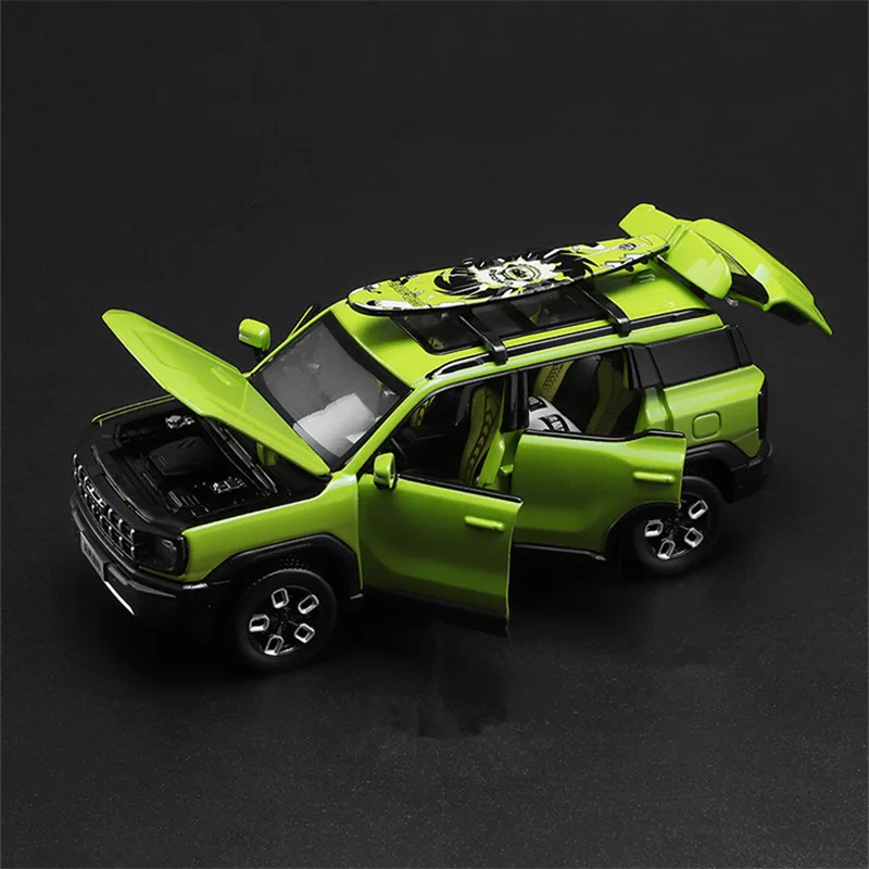 1:32 Haval X-DOG SUV Alloy Car Model Diecast Metal Off-road Vehicle Car Model Simulation Sound and Light Collection Kid Toy Gift