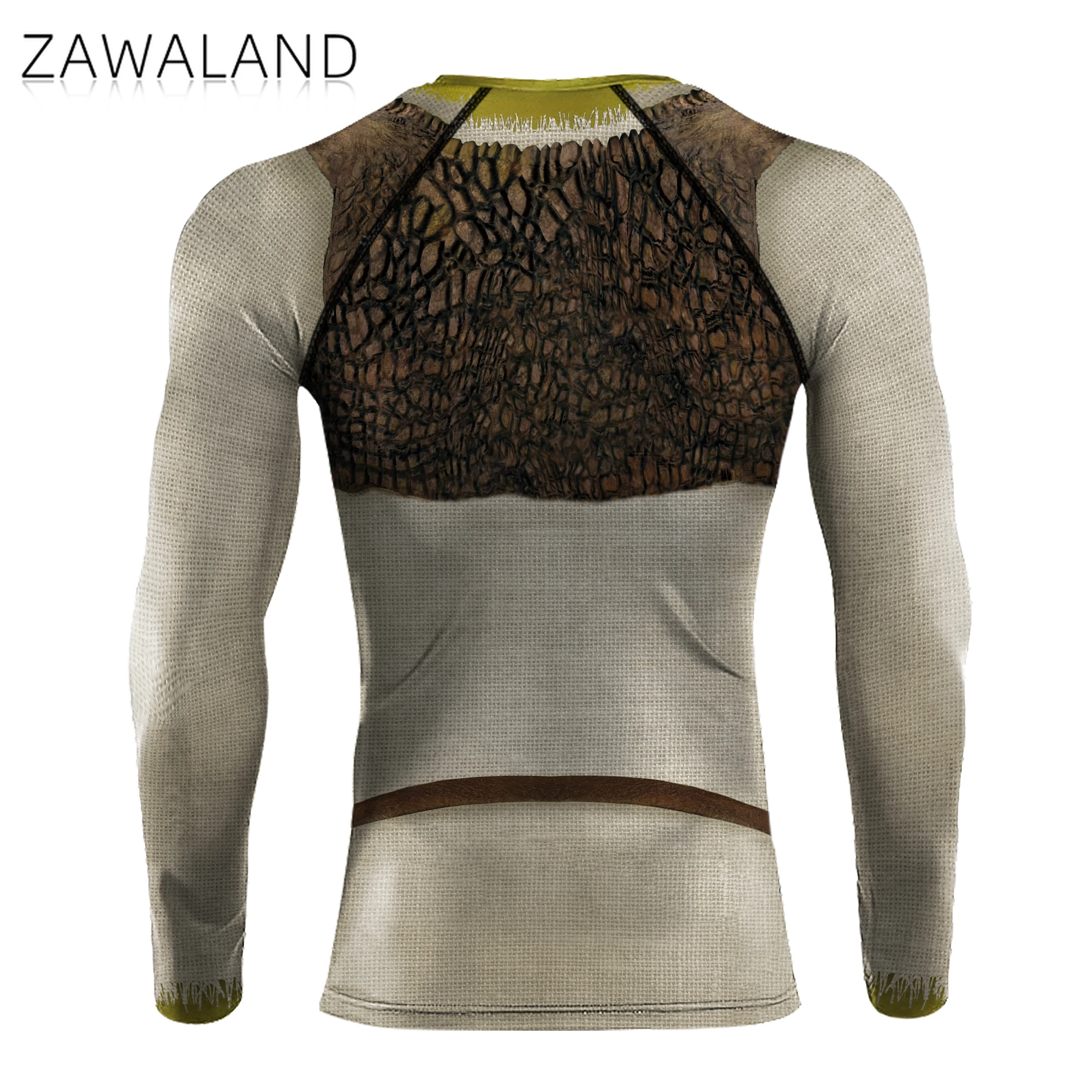 Costume cosplay da uomo con stampa 3D Costume da mostro di Halloween Top da film Travestimento da palcoscenico Camicia a maniche lunghe Abiti da spettacolo per festival di carnevale