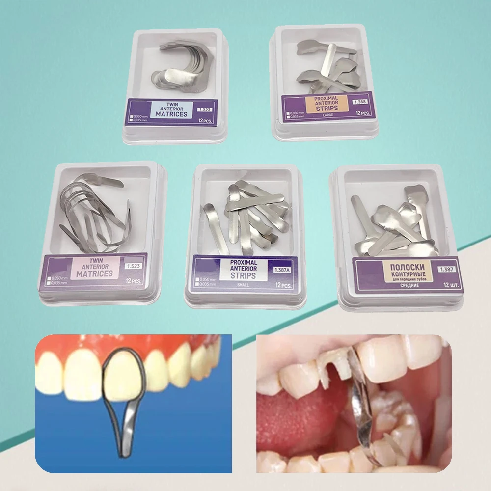

Dental Matrix Bands Twin Anterior Matrices Proximal Anterior Strips Dental Restoration Materials