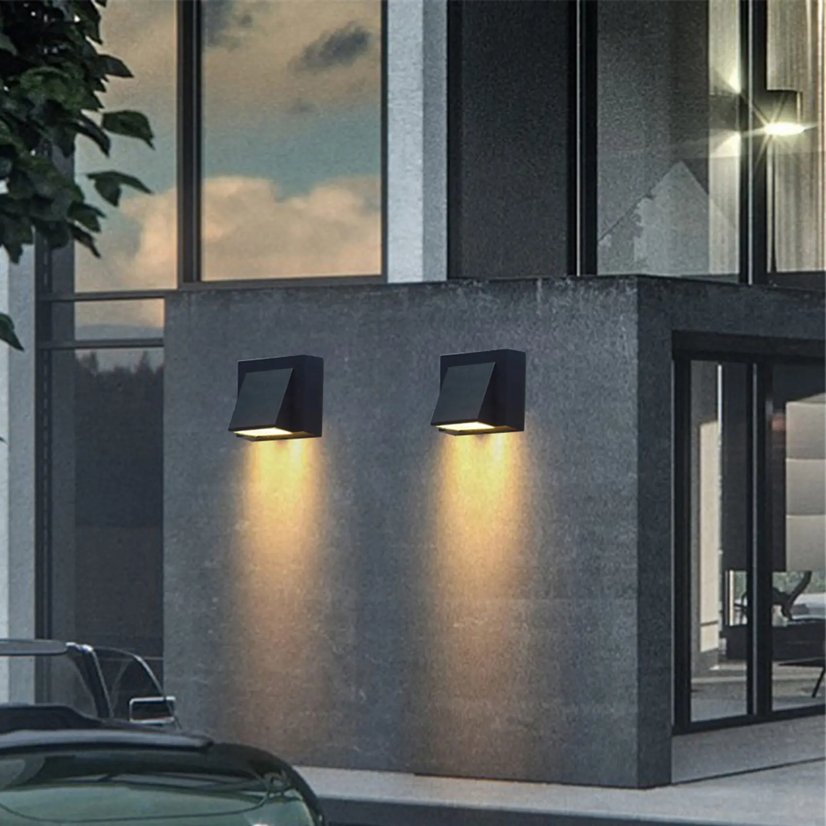SDFC-4X 5W Modern LED Wall Light Outdoor Waterproof Wall Lamp Perfect For Corridor Courtyard Gate Terrace Balcony Garden