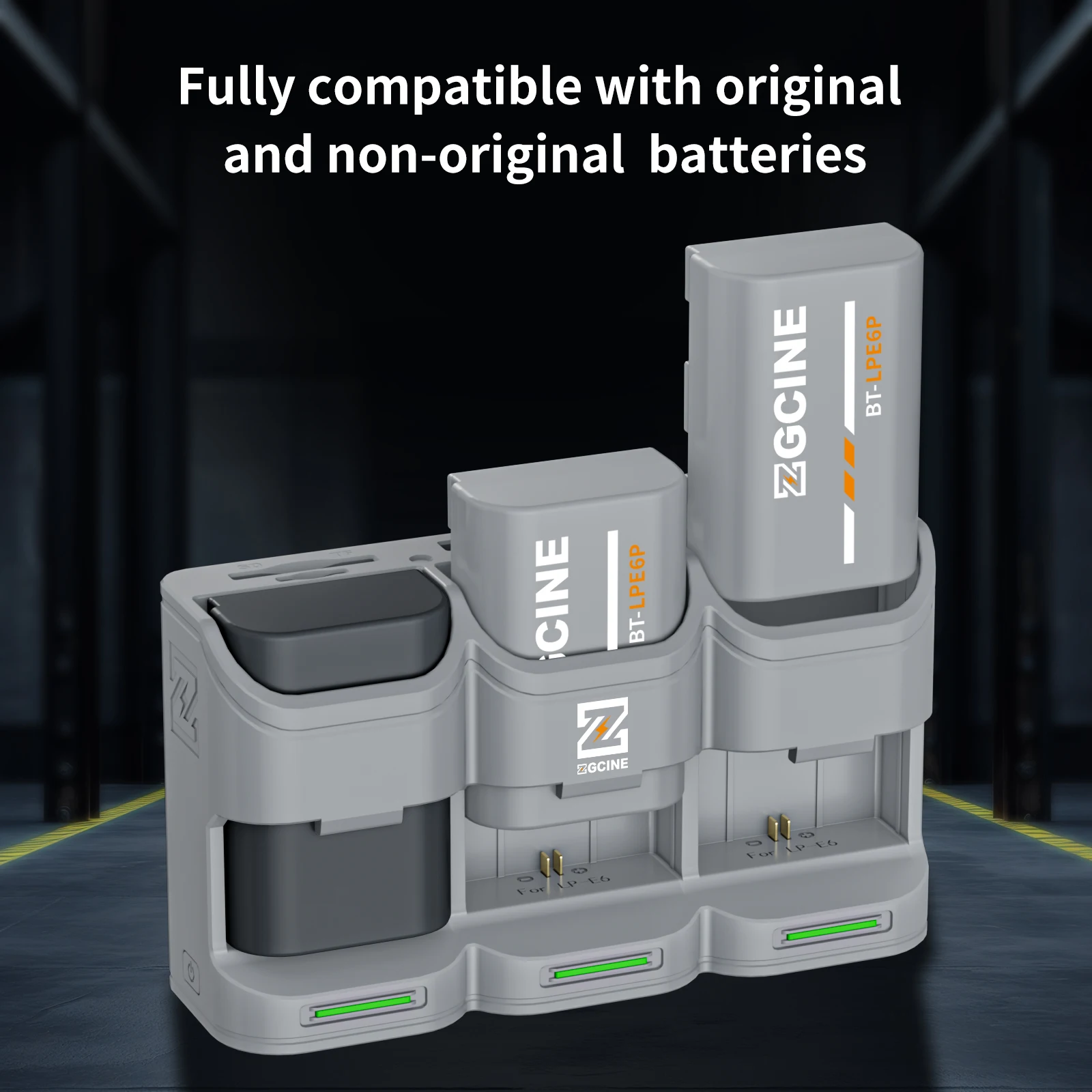 ZGCINE FZ100 LPE6 Camera Battery Charger With Card Slots For SONY NP-FZ100 A7M4 A7R5 A7C A6700 LPE6N LPE6P Camera Batteries