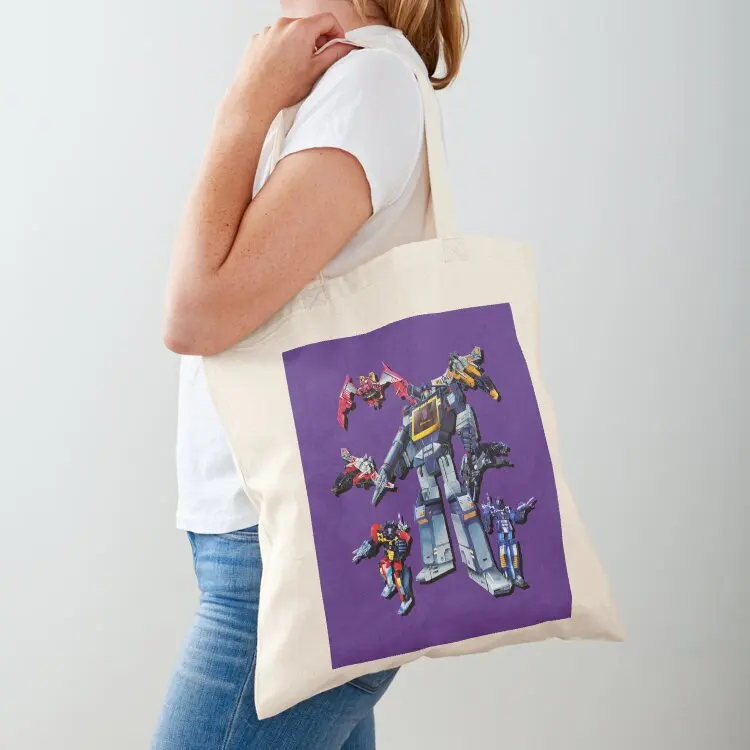 

Masterpiece Soundwave and Cassettes Tote Bag shopper bags Custom bag shopping trolley bag reusable grocery bags