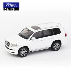 KengFai 1/18 Land Cruiser 200 LC200 Spare Tire Version Diecast Model White Toys Car Boys Girls Gifts