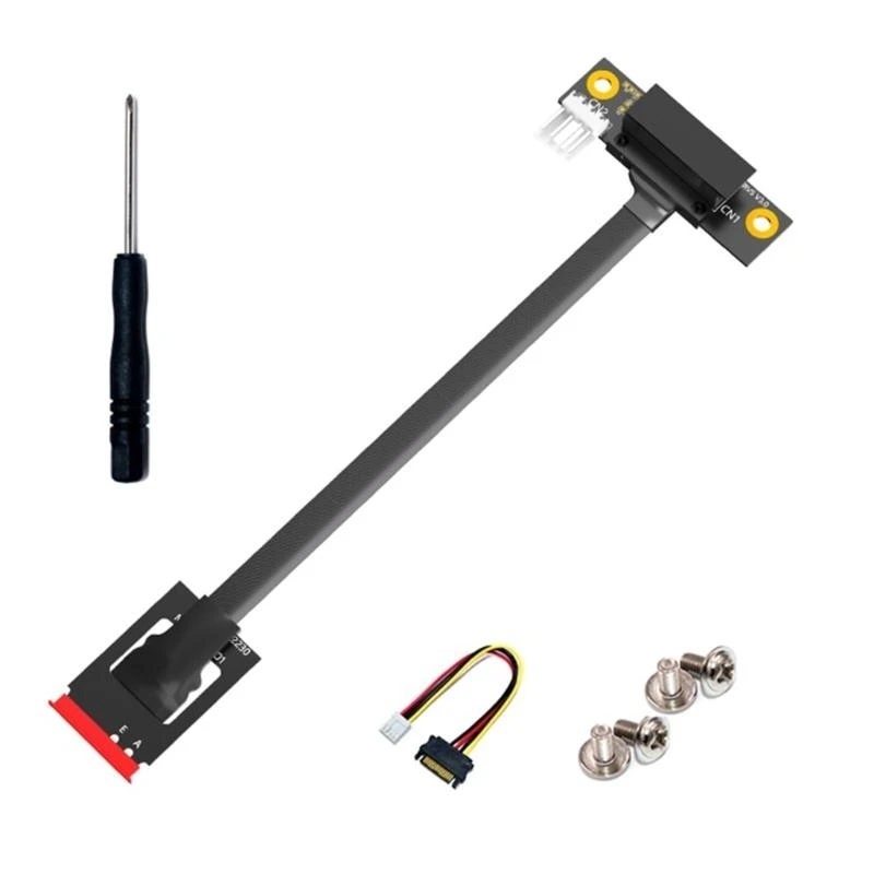 Y1UB M.2 NGFF AE Clave para PCIe 1x 4x 8x 16x Cable adaptador, Cable extensión PCIe para interfaces tarjeta gráfica
