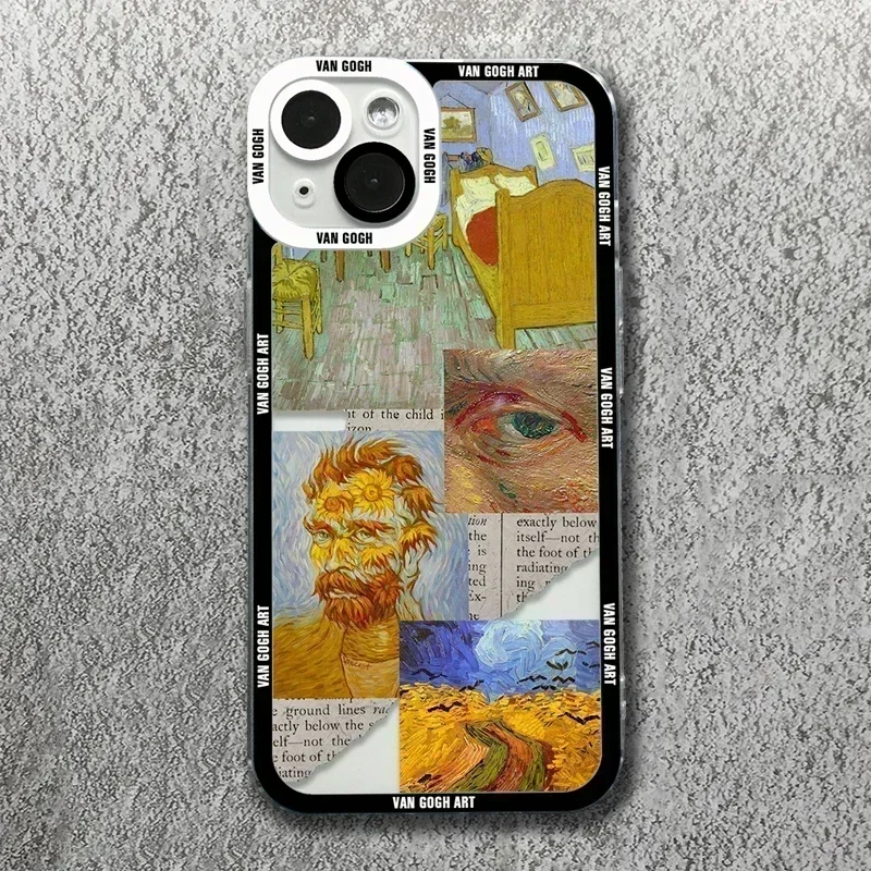 Van Gogh Oil Painting Phone Case For Xiaomi Poco X5 F5 X3 Pro Mi 13 Lite 5G 14 13T 12T 12X 12 Clear Shockproof Bumper Back Cover