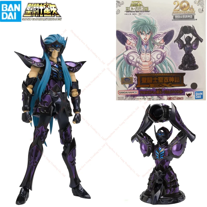 Original BANDAI Saint Cloth Myth EX Aquarius Camus Surplice 20th REVIVAL Anime Action Figures Toys Collectible Model In Stock