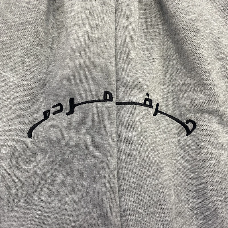 Spring Embroidered Pattern Shorts with Double Waist Design Casual Loose Fit Camouflage High Street Style Fake Two-Piece Set