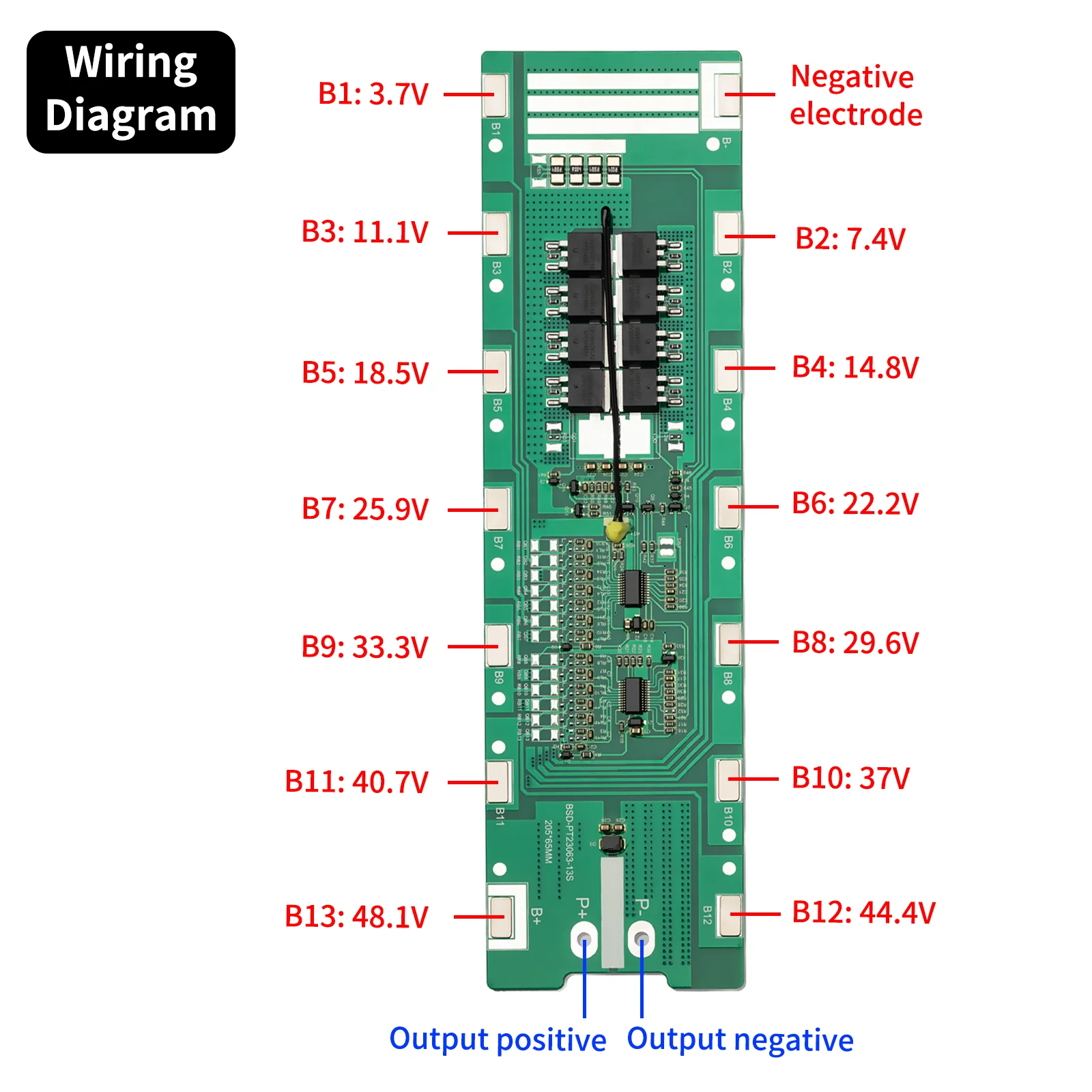 Bisida 13S48V25A common port integrated board with NTC with bracket shell electric car scooter battery pack