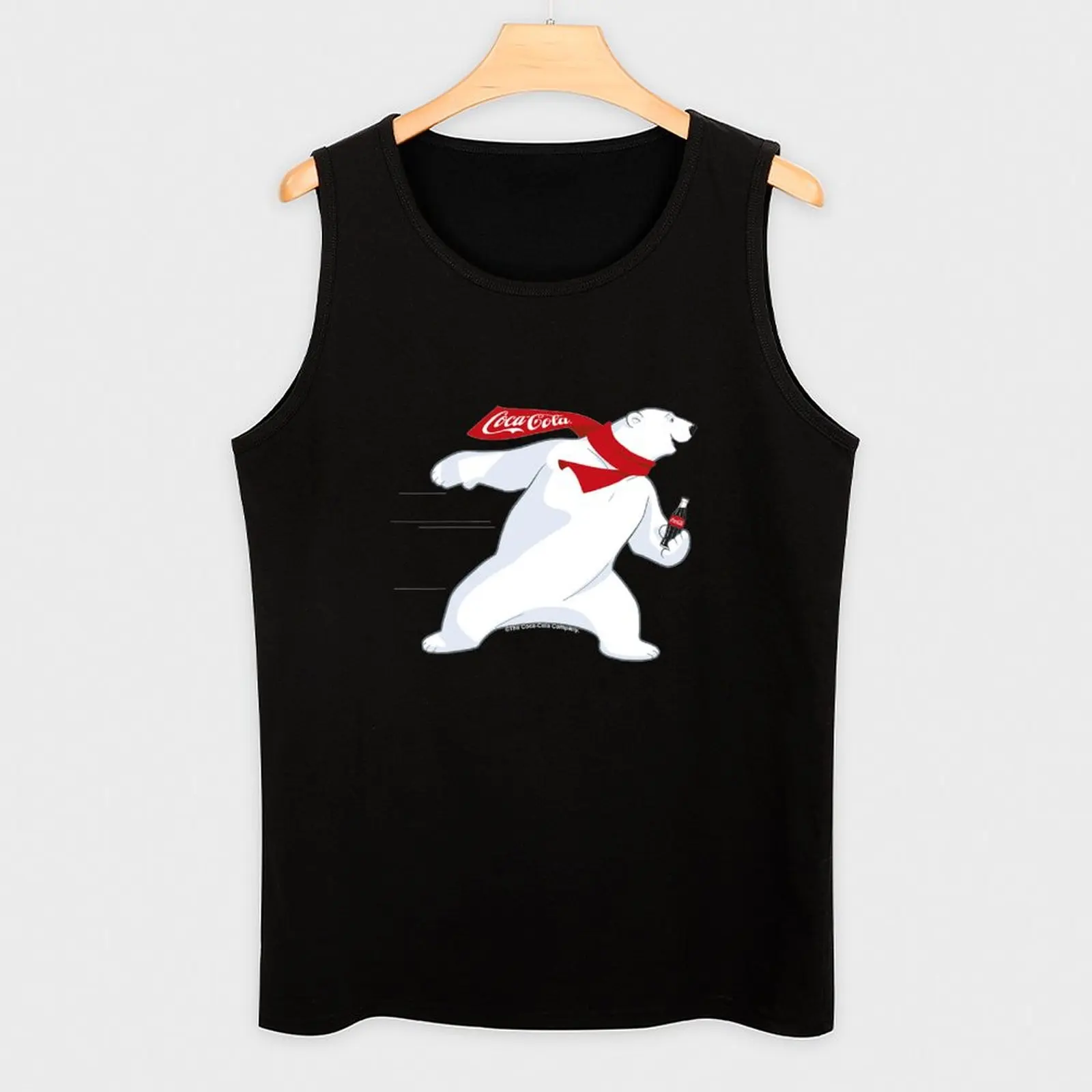 Cola Christmas Polar Bear Tank Top bodybuilding men gym shirts image 3