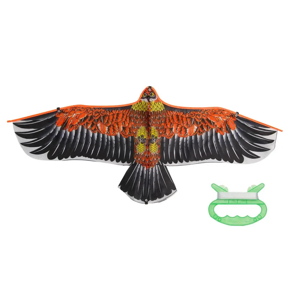 Cometa Flying Bird Flat Eagle de 30 metros para niños, deportes al aire libre, regalo para viajes familiares, juguete de 1,1 m