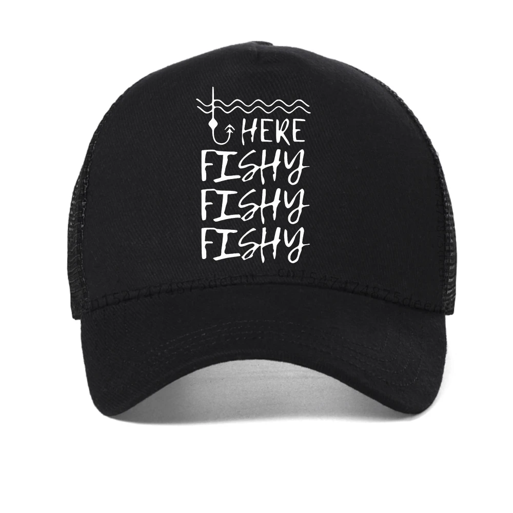 

HERE FISHY cap Mesh baseball caps Sunscreen Sun Visor Cap Casual Versatile Sun Hat Men Women Snapback Hats trucker hat