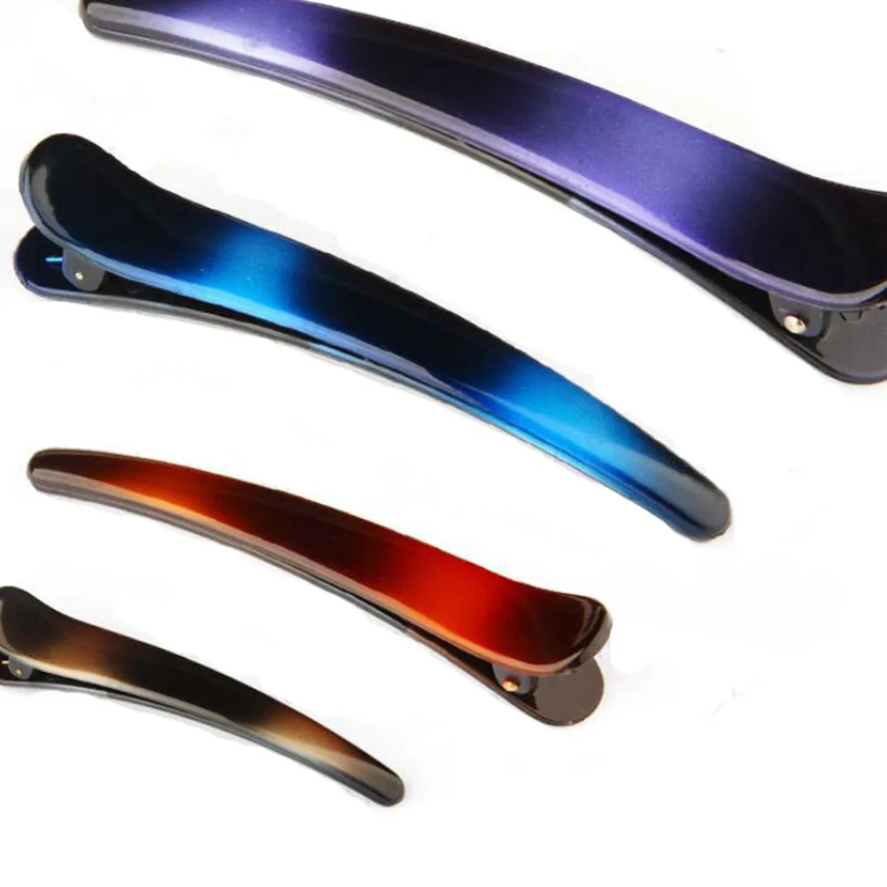 

13pcs Hairdressing Clips Gradient Hairpins Salon Home Use Non-Deforming Glossy Material Durable Styling Tools Colorful Comb