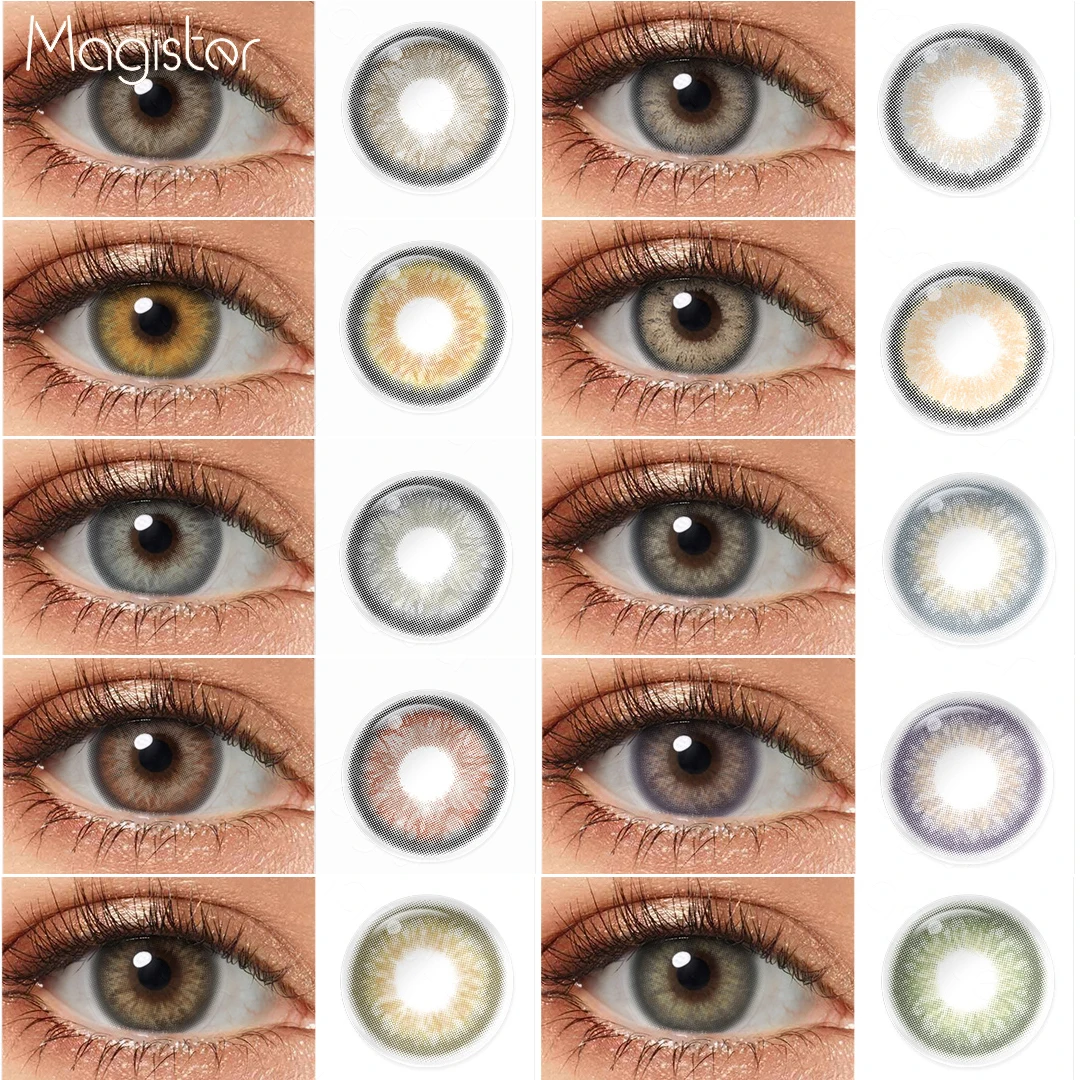 Magister Color Contact Lenses Iris Lenses Beauty Pupils 1 Pair Yearly Contact Lenses For Eyes Makeup Colored Eye Lenses