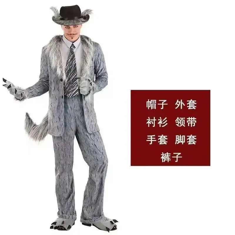 جديد هالوين كرنفال جمع حفلة مرحلة الأداء الكبار ماجيك فورست كبير سيئة الذئب تأثيري حلي