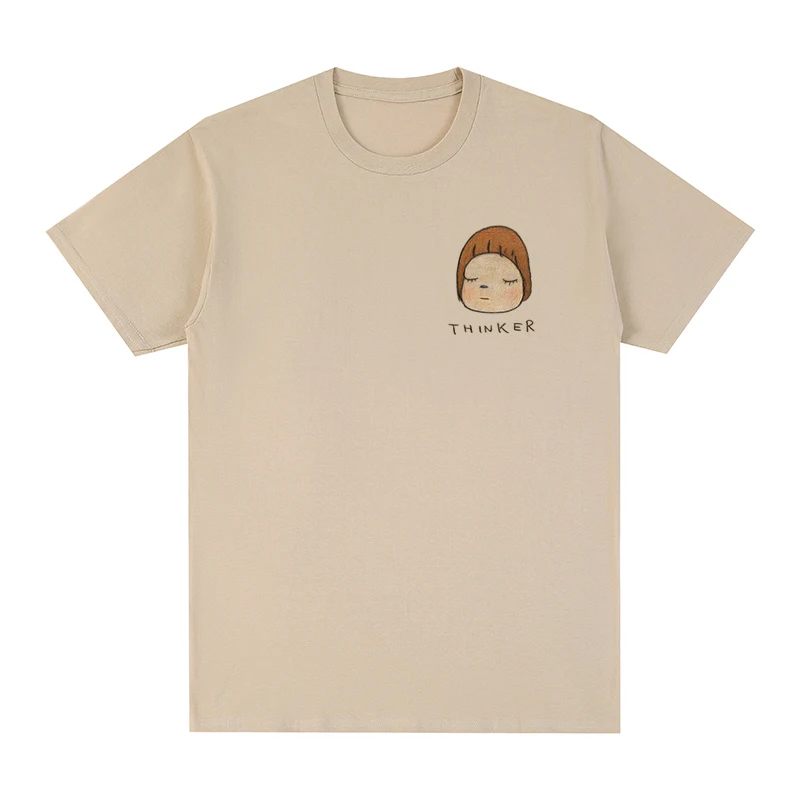 Yoshitomo Nara Thinker Vintage t-shirt Fashion Casual Cotton Men T shirt New TEE TSHIRT Womens tops