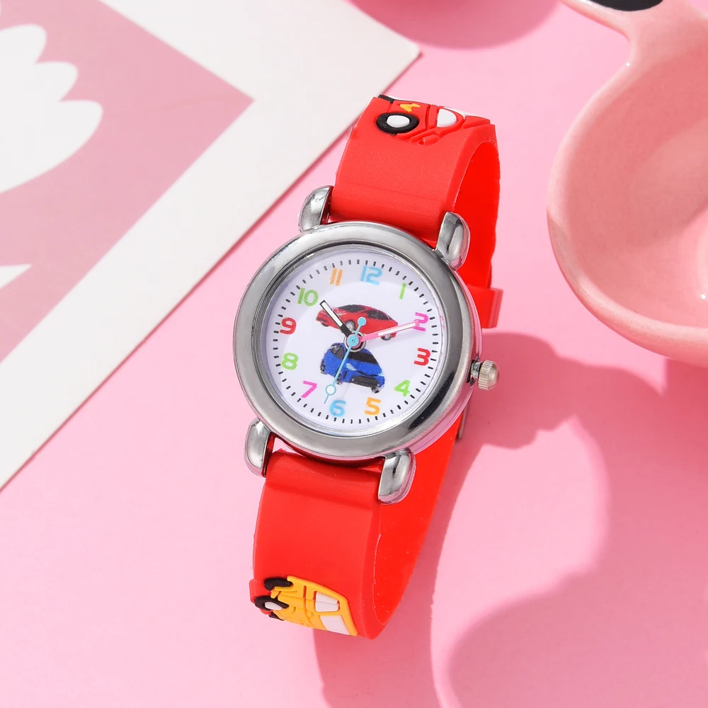 Children Watches Cartoon Watches Silicone Quartz Wristwatch Birthday Gift Kid Girl Boy Study Time Girl Watch Reloj