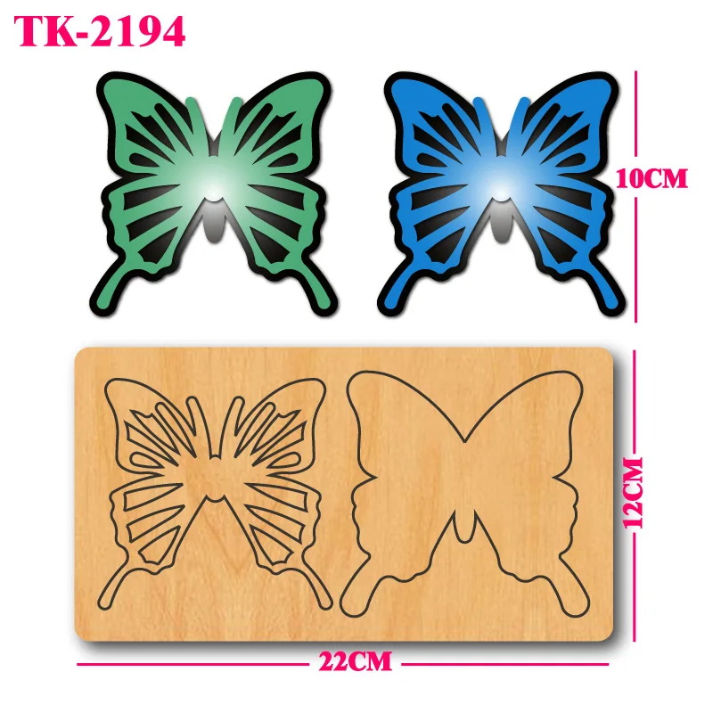 TK-2194-Butterfly Cutting Die, Leather Craft Insect Mold, Fit for Big Shot DIY Handmade Accessories