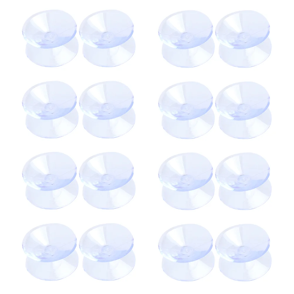 20 Pcs Double-sided Suction Cup Rubber Pad Tabletop Glass Cups Bumpers Pvc Soft Glue Small