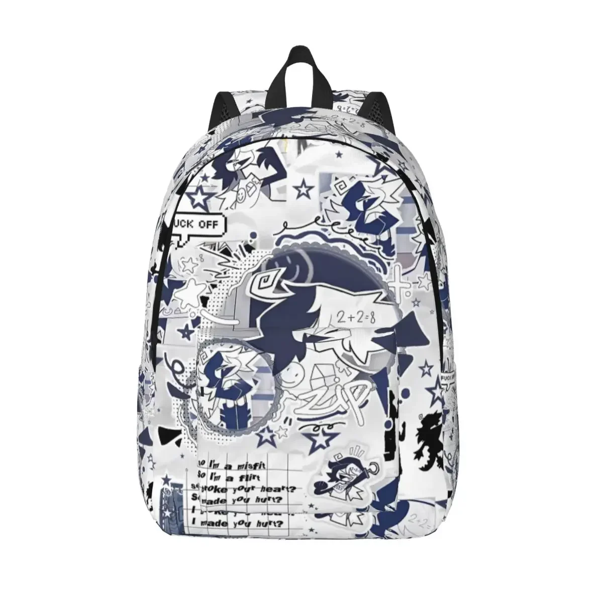 Custom Bag Fundamental Paper Education Anime Backpack For Men Women Cool Student Business Daypack College Canvas Bags With Pocke