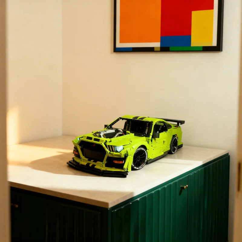 

3972pcs MOC Forded Mustangesd Shelby Gt500 Technical Model Building Blocks DIY Gift Creative Collectible Display Decor Premium