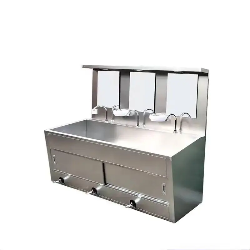 

Customized High-quality Stainless Steel Hand Sink With Foot Pedal Hospital Disinfection Sink