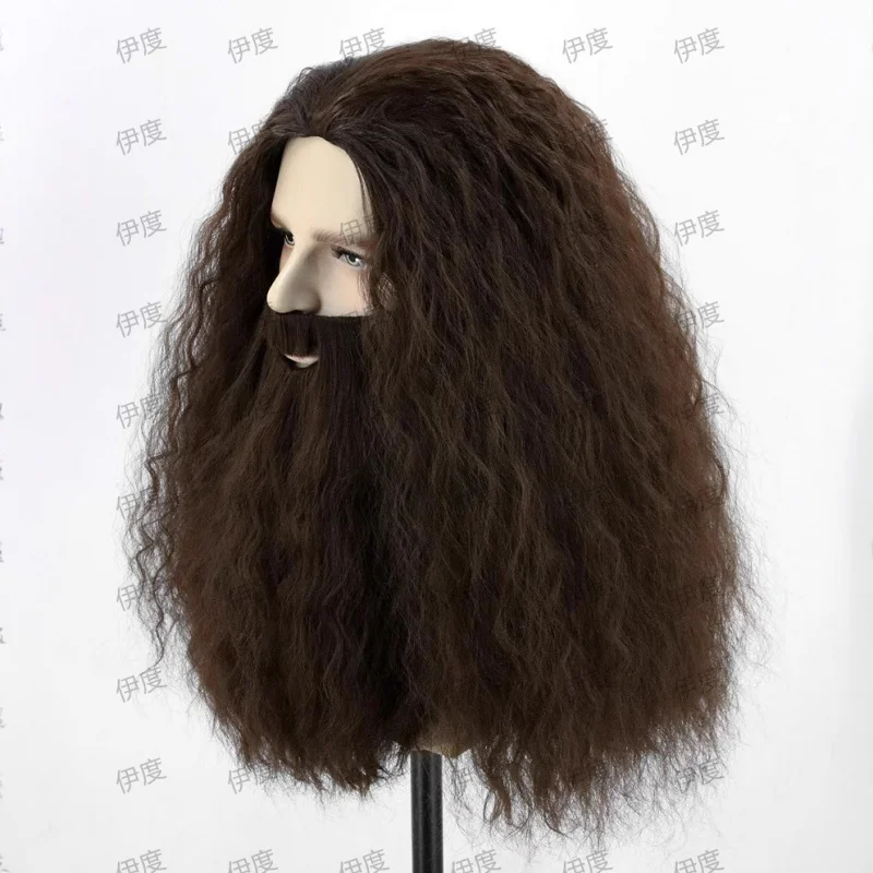 عبر الحدود رمادي أبيض بني سانتا كلوز شعر مستعار اللحية مجموعة كاملة شعر مستعار سانتا كلوز سانتا كلوز