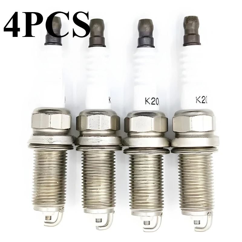 4Pcs 90919-01235 K20HRU11 Spark Plug For Toyota Cruiser Land Prado FJ 4Runner Tacoma Fortuner Yaris 9091901235 K20HR-U11