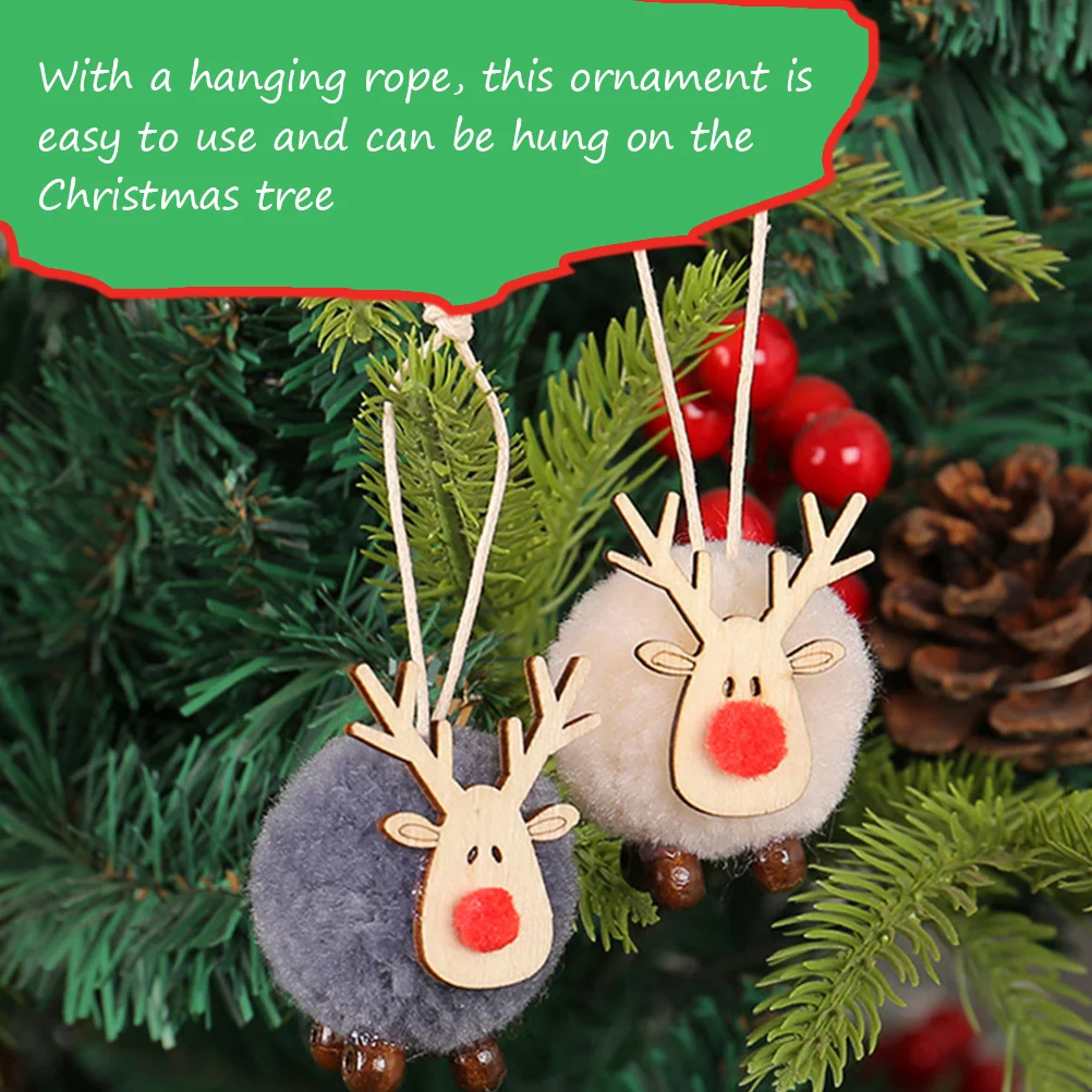 

4Pcs Christmas Deer Xmas Tree Hanging Ornaments Cute Party Decorations Holiday Hanging Decor Xmas Supplies Christmas Decorations