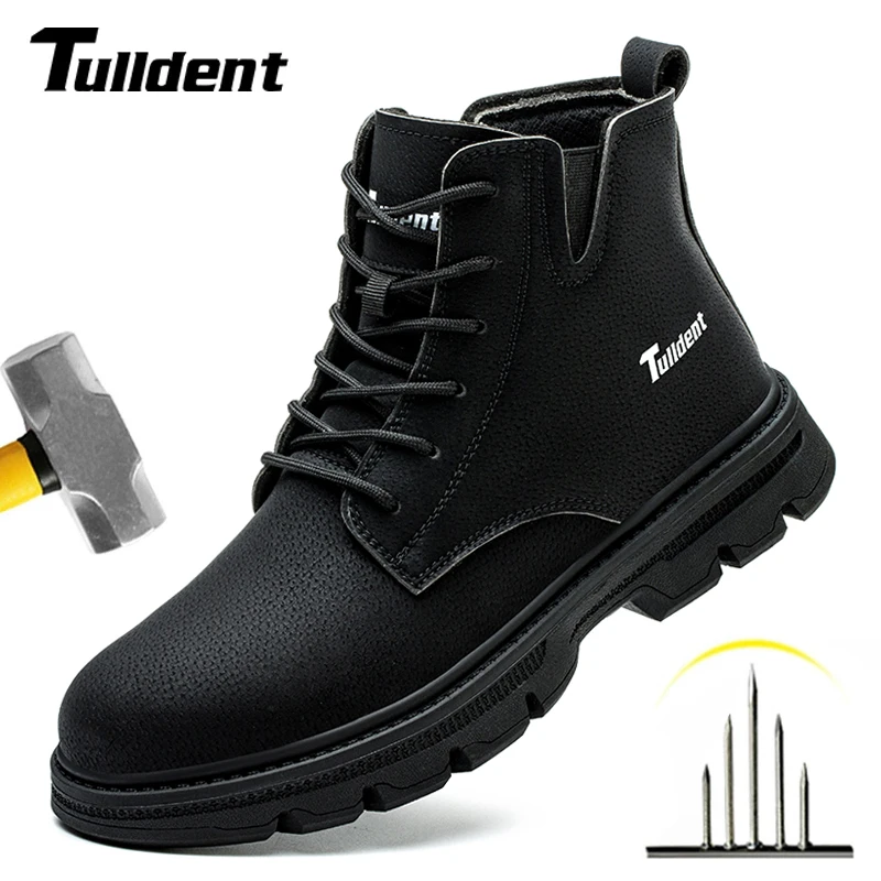 Men Work Safety Shoes Anti-puncture Working Sneakers Male Indestructible Work Shoes Men Boots Lightweight Men Shoes Safety Boots