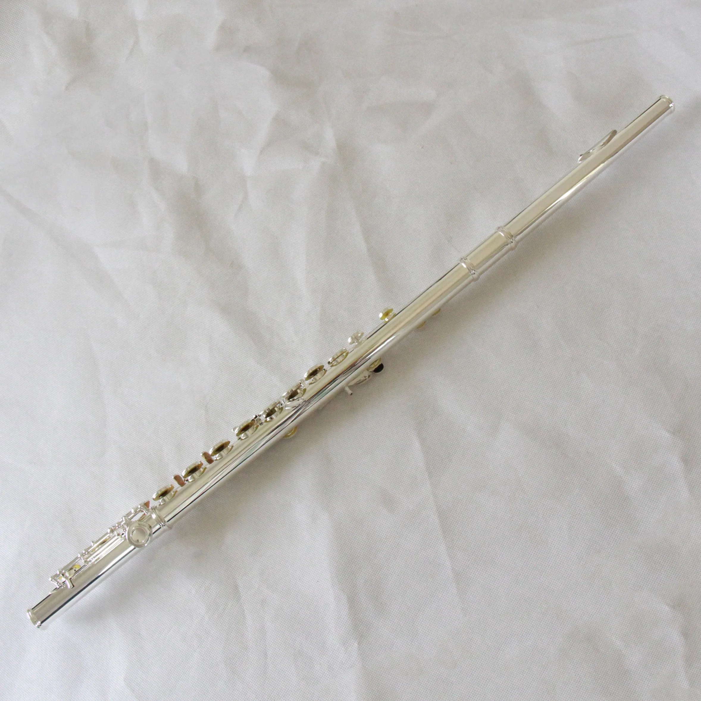 Factory Price Flute High Quality 16 Closed Hole Flute Music Instrument Silver Plated Chinese Silver Flute